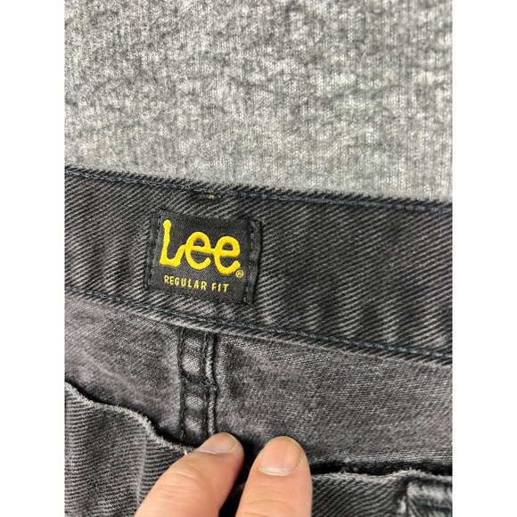 Lee Jeans Mens 36x30 Black Fit 36x29 Regular Straight Denim Pants TZS-K146-008 - Picture 6 of 16